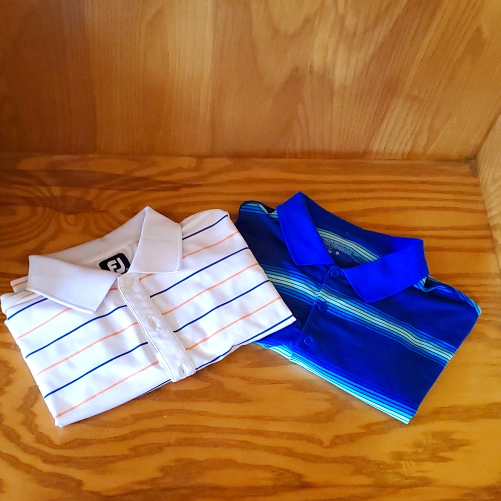 2 shirts, FootJoy & Nike golf polos size XL